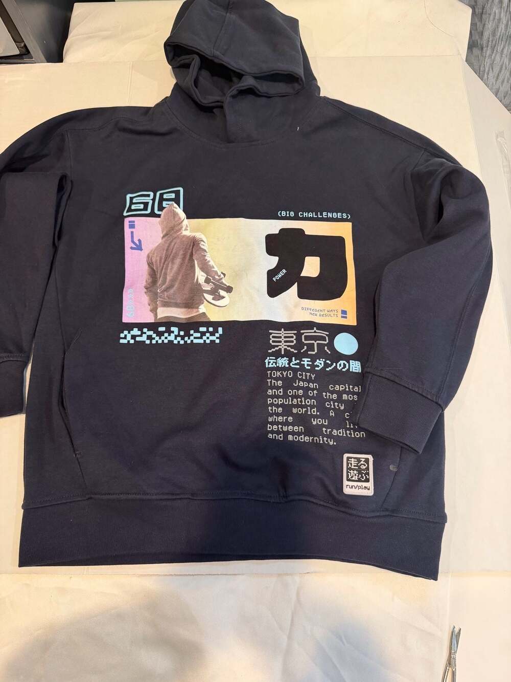 Lefties Boys Tokyo City Graphic Pullover Hoodie